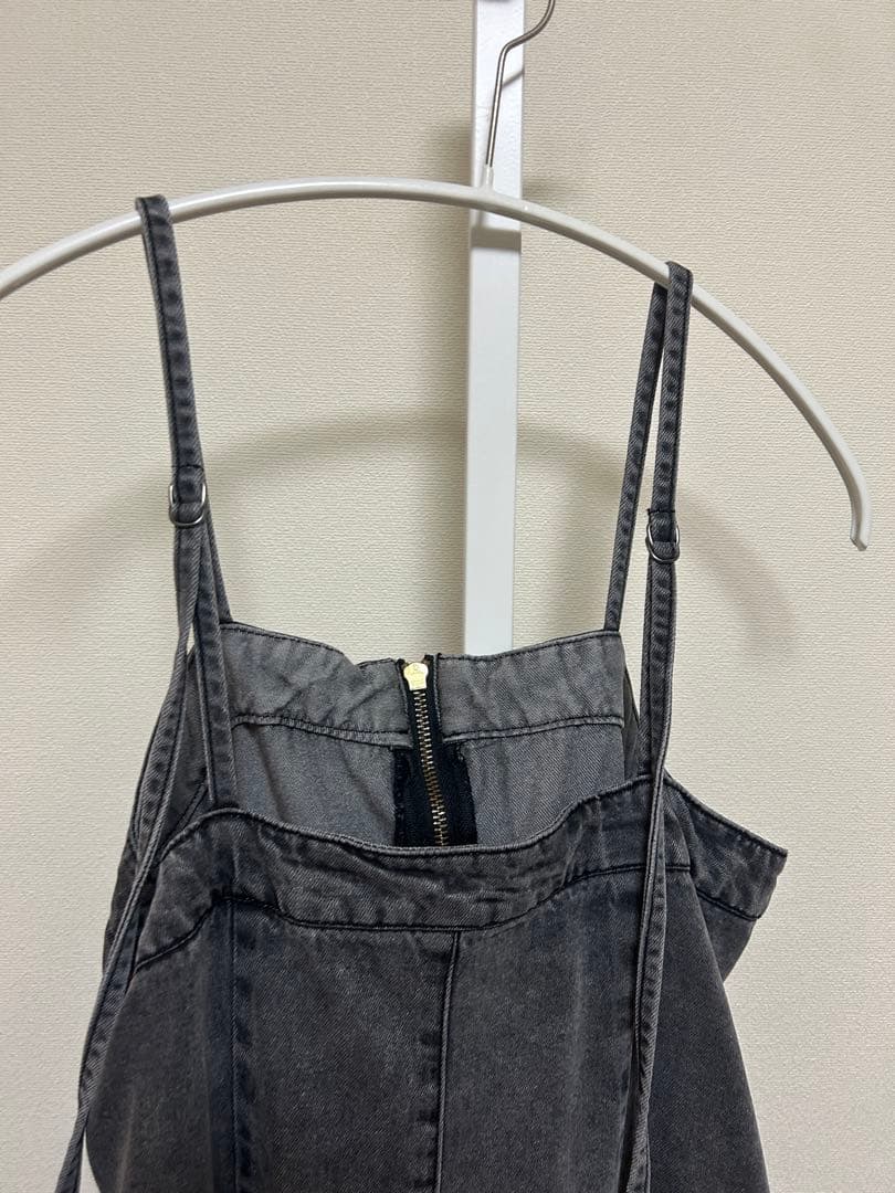 美品！DOUDOUリヨセルデニムジャンスカ【細見え】