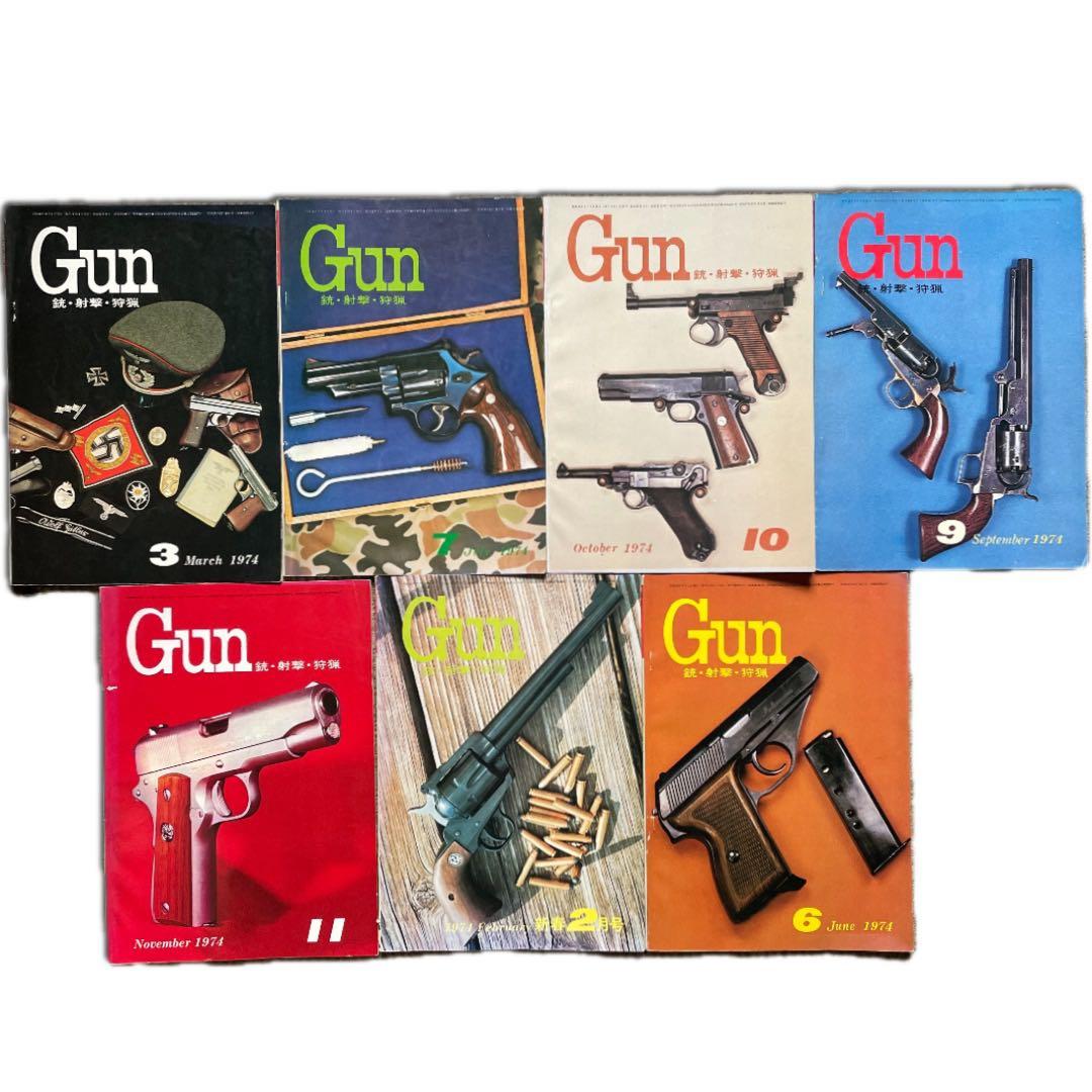 70年代 雑誌 月刊 Gun(ガン) 23冊セット 国際出版 ミリタリー