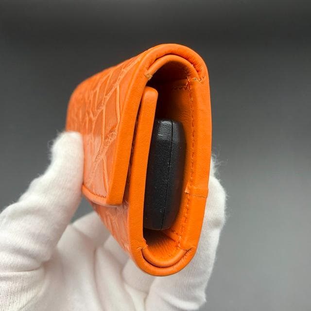 断捨離価格　受注生産品　本物クロコ　シャム　クロコダイル　キーケース OR