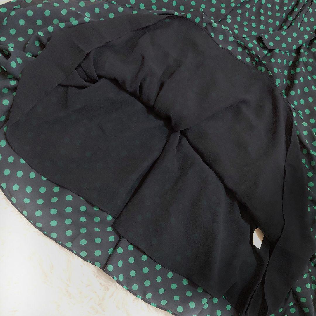 未使用級✨ケイトスペード　ワンピース　 カシュクールドット　大きいサイズ4