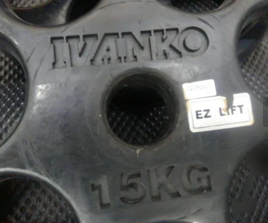 イバンコ IVANKOオリンピックラバーイージーグリッププレート15kg①
