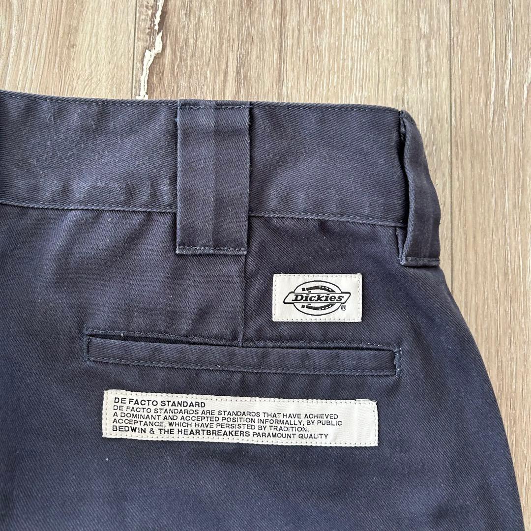 BEDWIN DICKIES クロップドワークパンツ 9L ネイビー 4