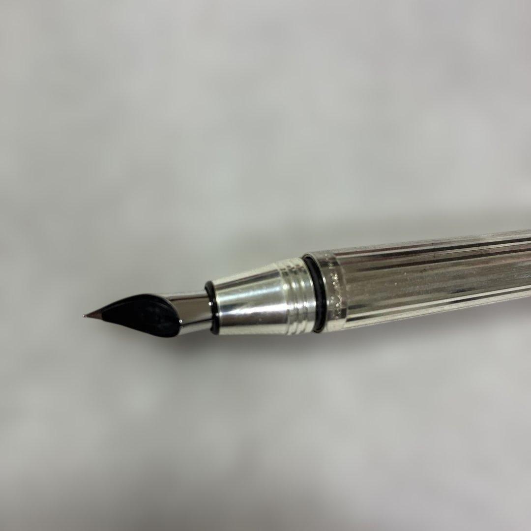 S.T. Dupont 万年筆 シルバー/グリーン