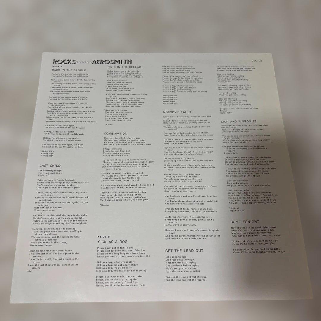 美品　Aerosmith Rocks 帯付き レコード
