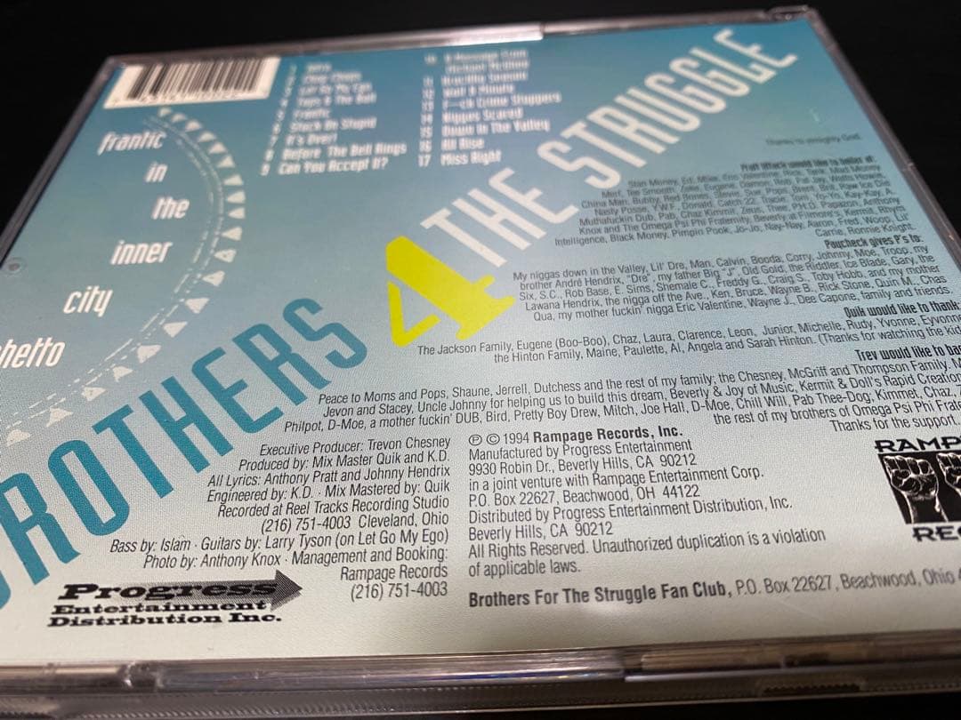 BROTHERS 4 THE STRUGGLE/FRANTIC〜/G-RAP