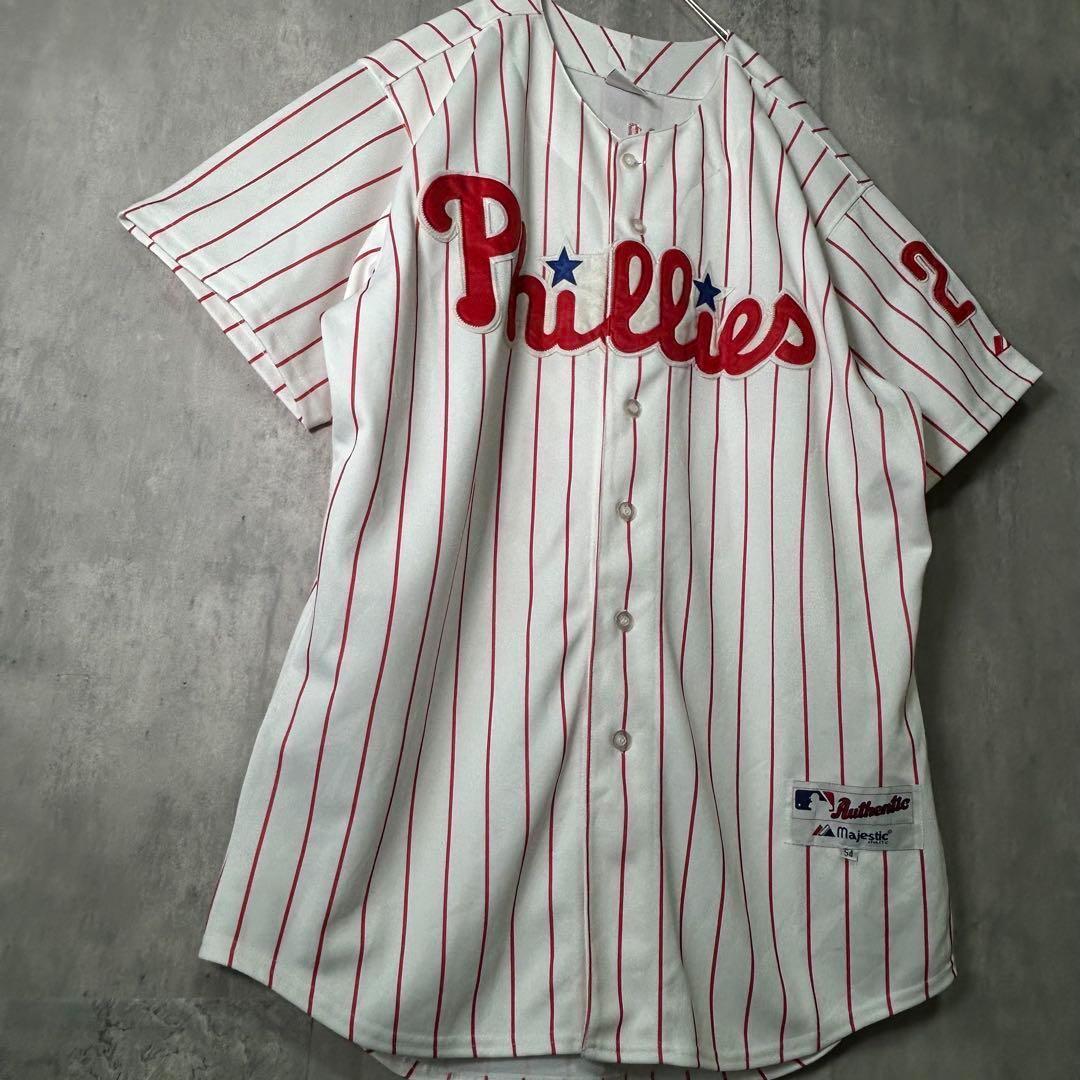 Majestic MLB Phillies Utley ユニフォーム 54サイズ