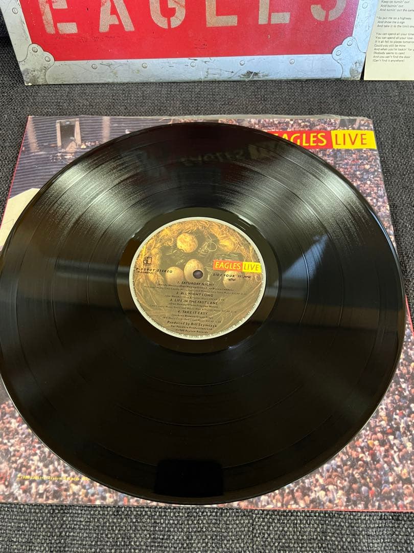 Eagles Live 2枚組LP 洋楽　ポスター付き 美盤　1980年