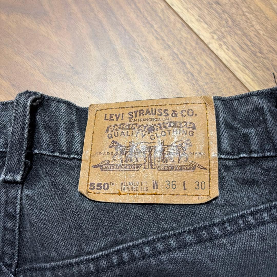 Levi's 550 ブラックデニム W36 L30