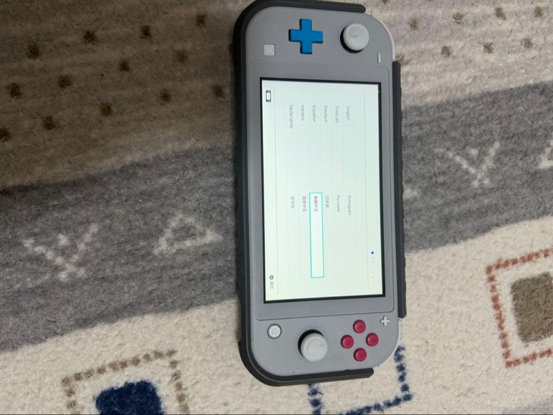 Nintendo Switch Lite グレー カバー付き