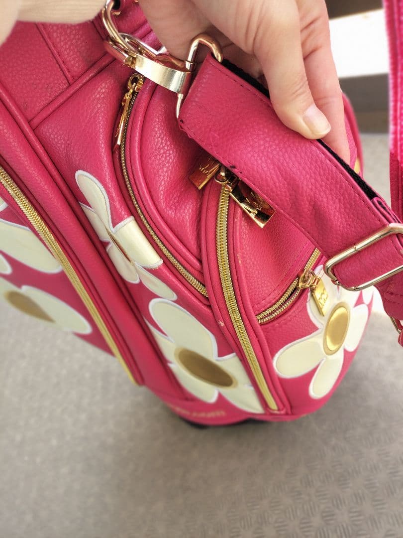 win win style ピンク 花柄 ゴルフバッグ　ウィンウィンスタイル