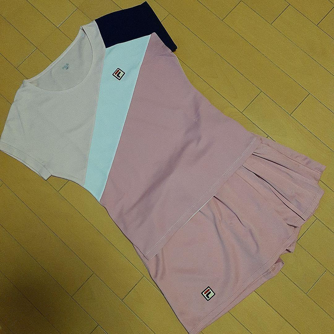 KiKiです！【美品】FILAレディーステニスウェア セットアップ M