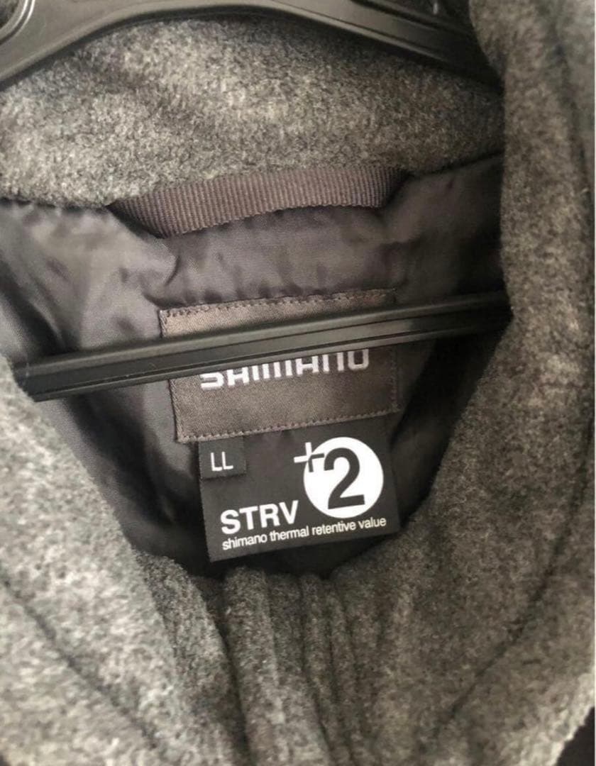 シマノ SHIMANO STRV+2 中綿ジャケット 黒　LLサイズ 赤ライン