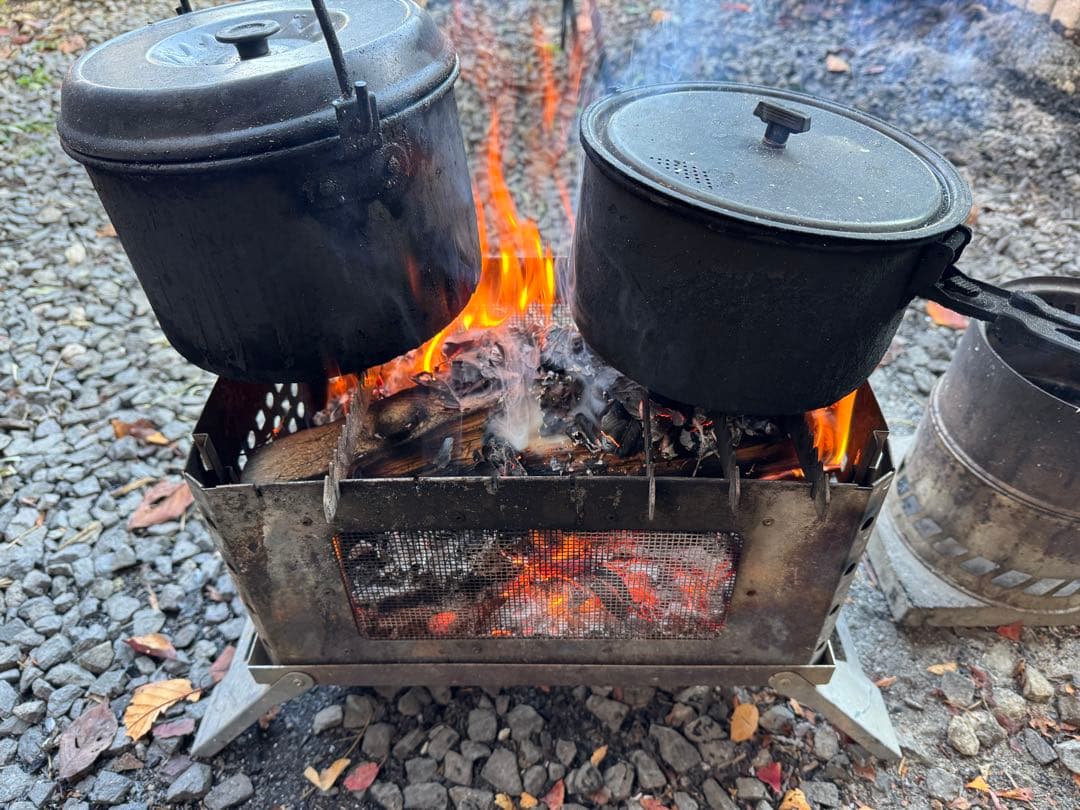 新品組み立てステンレス製メッシュBBQ防寒コンロ