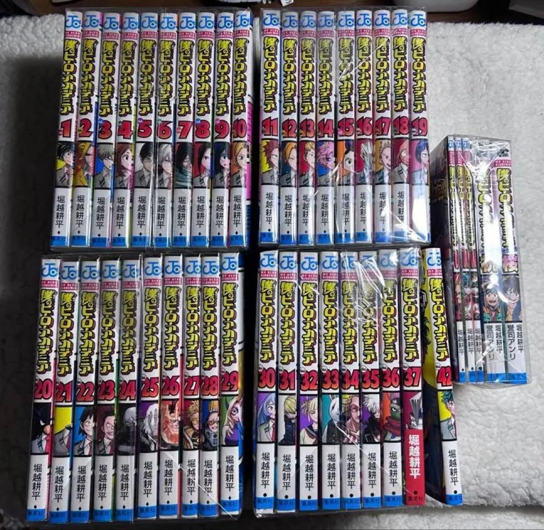 僕のヒーローアカデミア 1~37巻+42巻 映画特典3冊 小説2冊