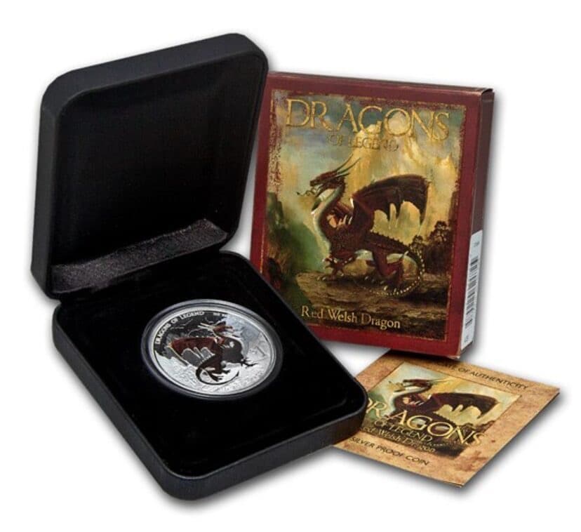 2012年 パースミント ドラゴンズ オブ レジェンド 銀貨1オンス プルーフ