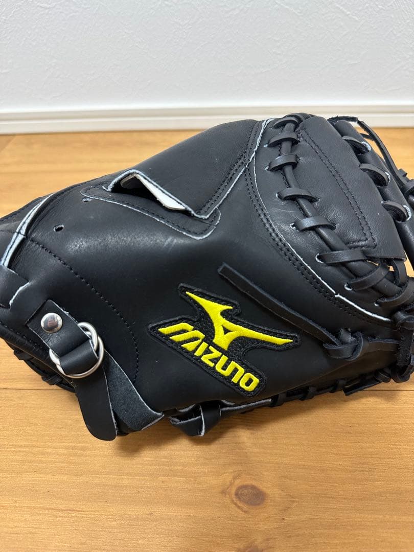 Mizuno 旧ロゴ 硬式用キャッチャーミット ブラック 新品未使用 タグ付き
