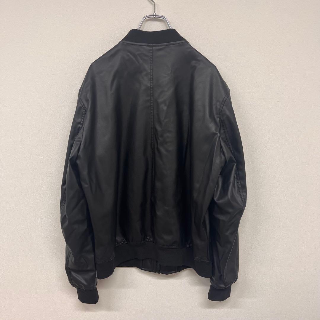 美品 ZARA フェイクレザージャケット L ボンバー