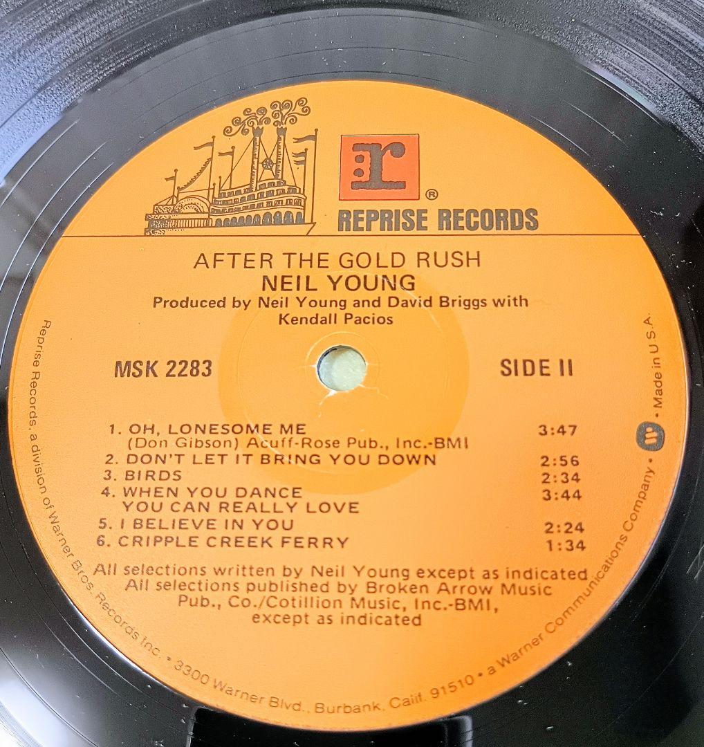 送料込み【LP·US盤】「After The Gold Rush」MSK2283