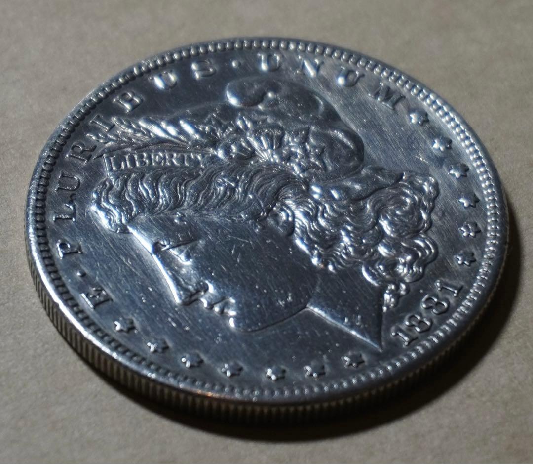 1881年 モルガン・ダラー 銀貨　査定済み