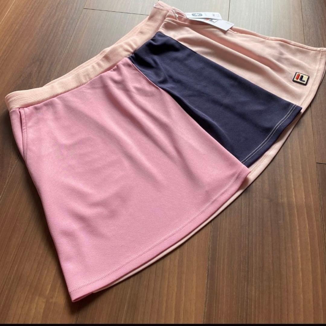 新品　FILA セットアップ　トップス　スコート Mサイズ　ピンク