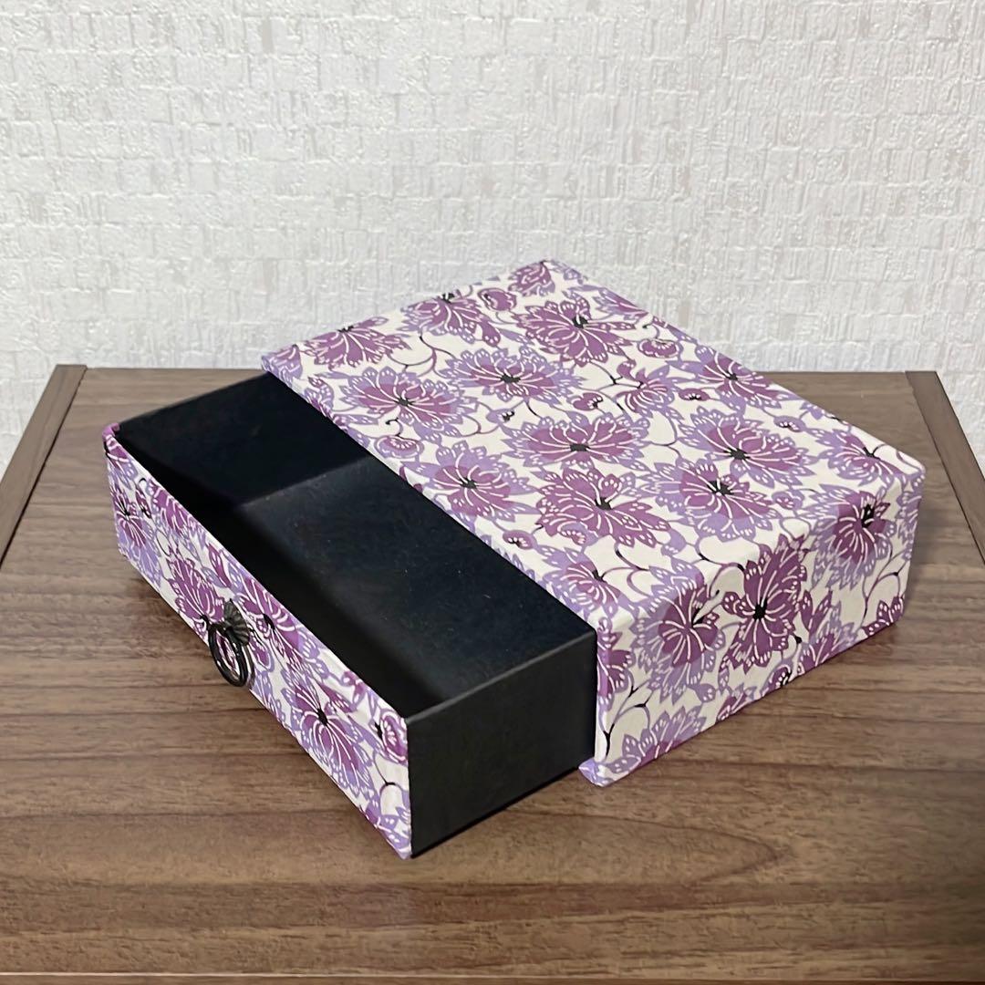 【京都】和紙 フリーボックス トレー 和柄 9点セット 美品 和小物 和雑貨