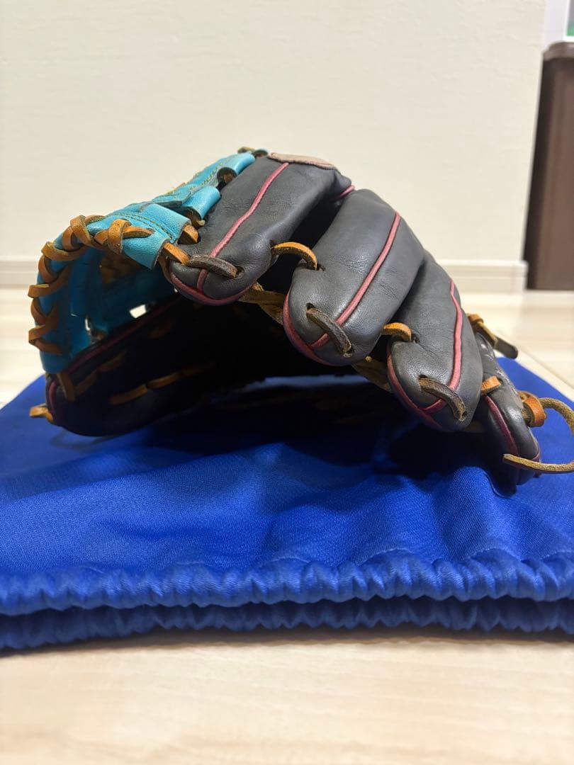 オーダー　L7S 久保田スラッガー　ネイビー　軟式用　袋付　※刺繍あり