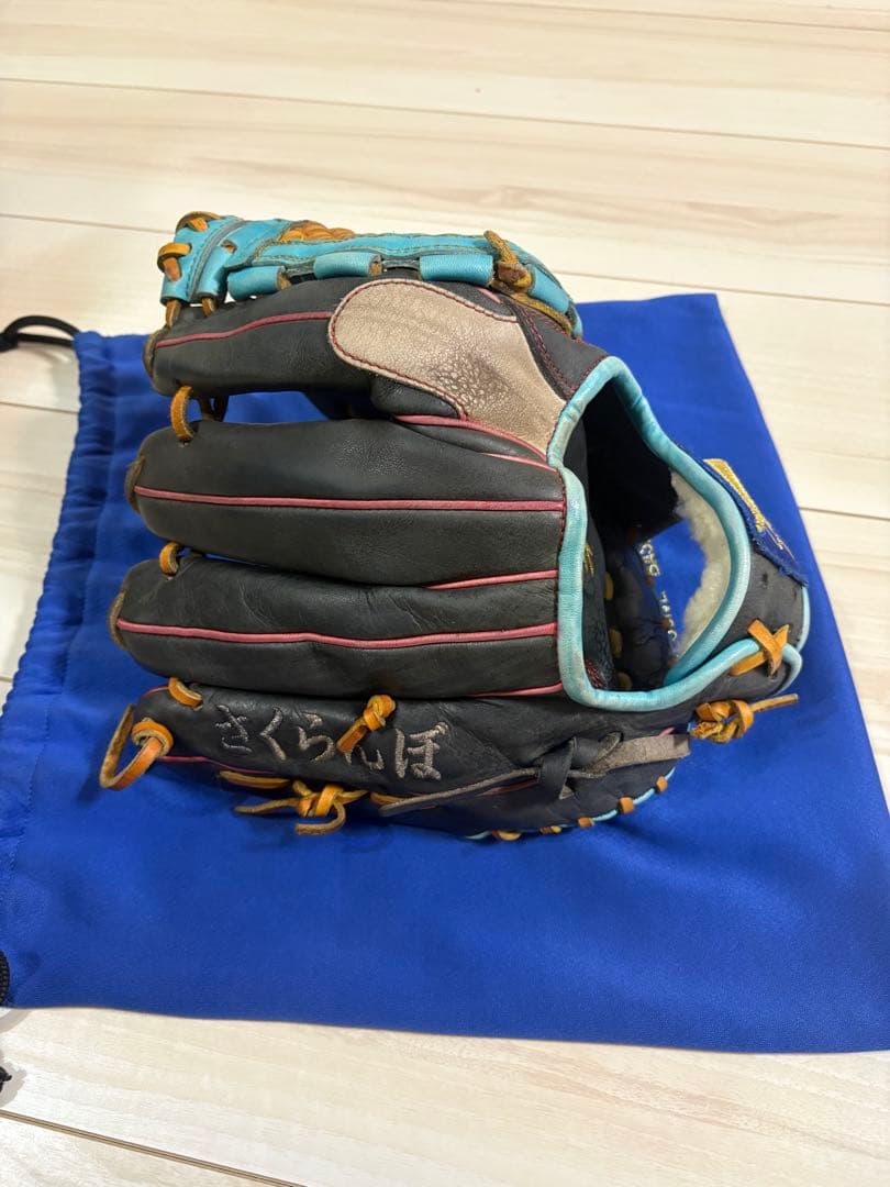 オーダー　L7S 久保田スラッガー　ネイビー　軟式用　袋付　※刺繍あり