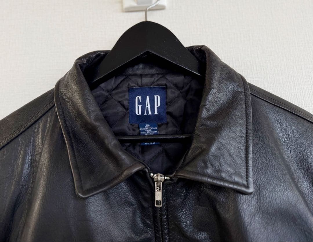 超超スペシャル 90s オールドギャップ レザー ジャケット XL ブラック
