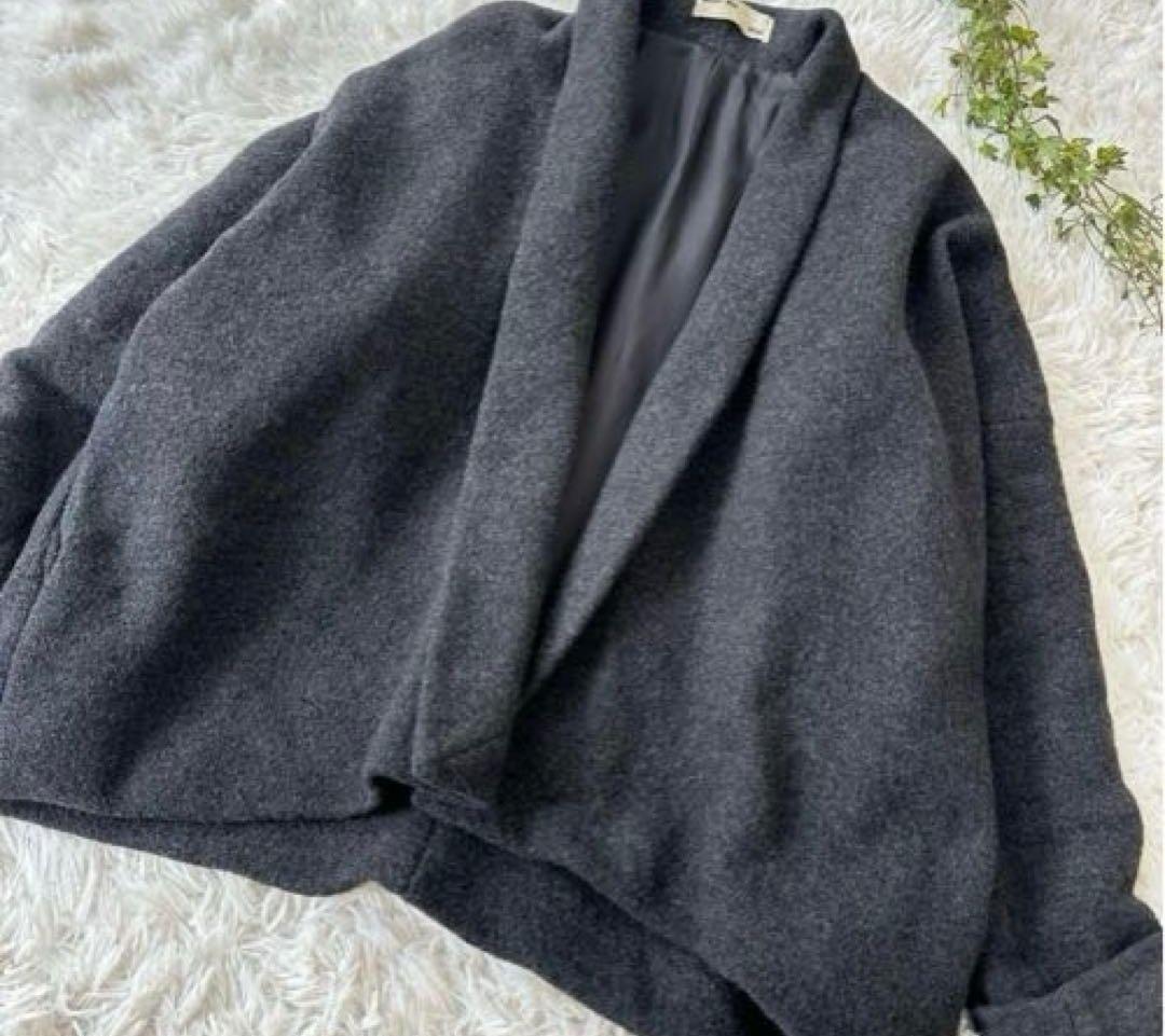 エヴァムエヴァ ウール ショールカラー ジャケット