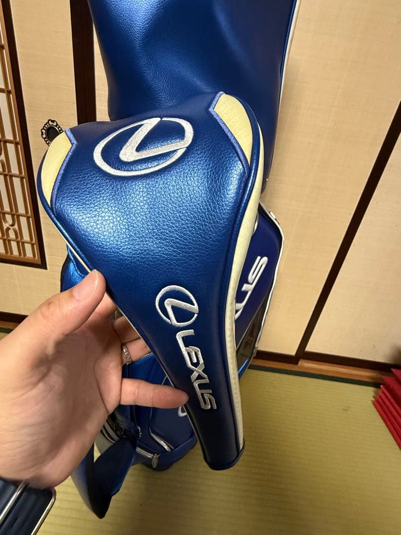 値下げしました！　LEXUS キャディバッグ 青　レクサス　ヘッドカバー