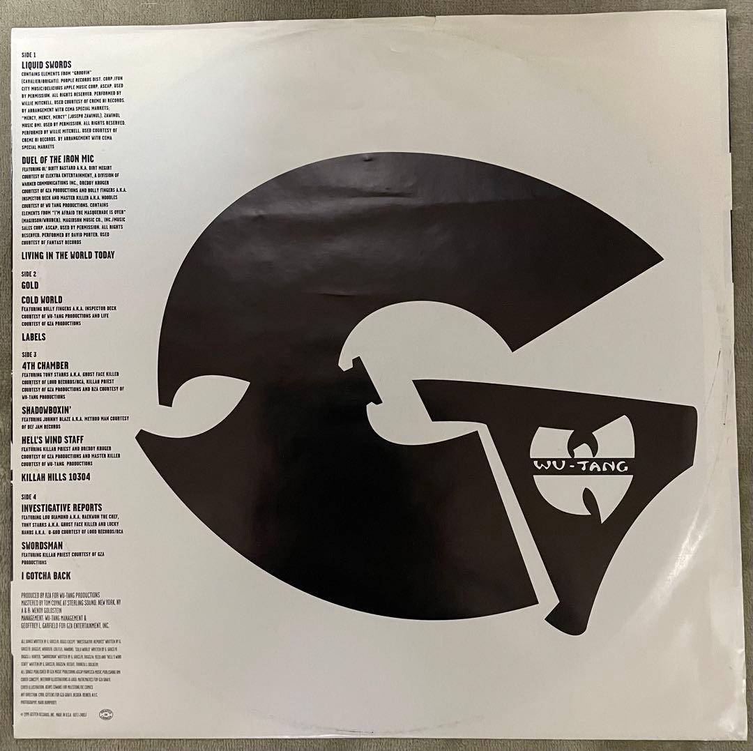 【美品レア・US正規】GENIUS/GZA LIQUID SWORDSレコード