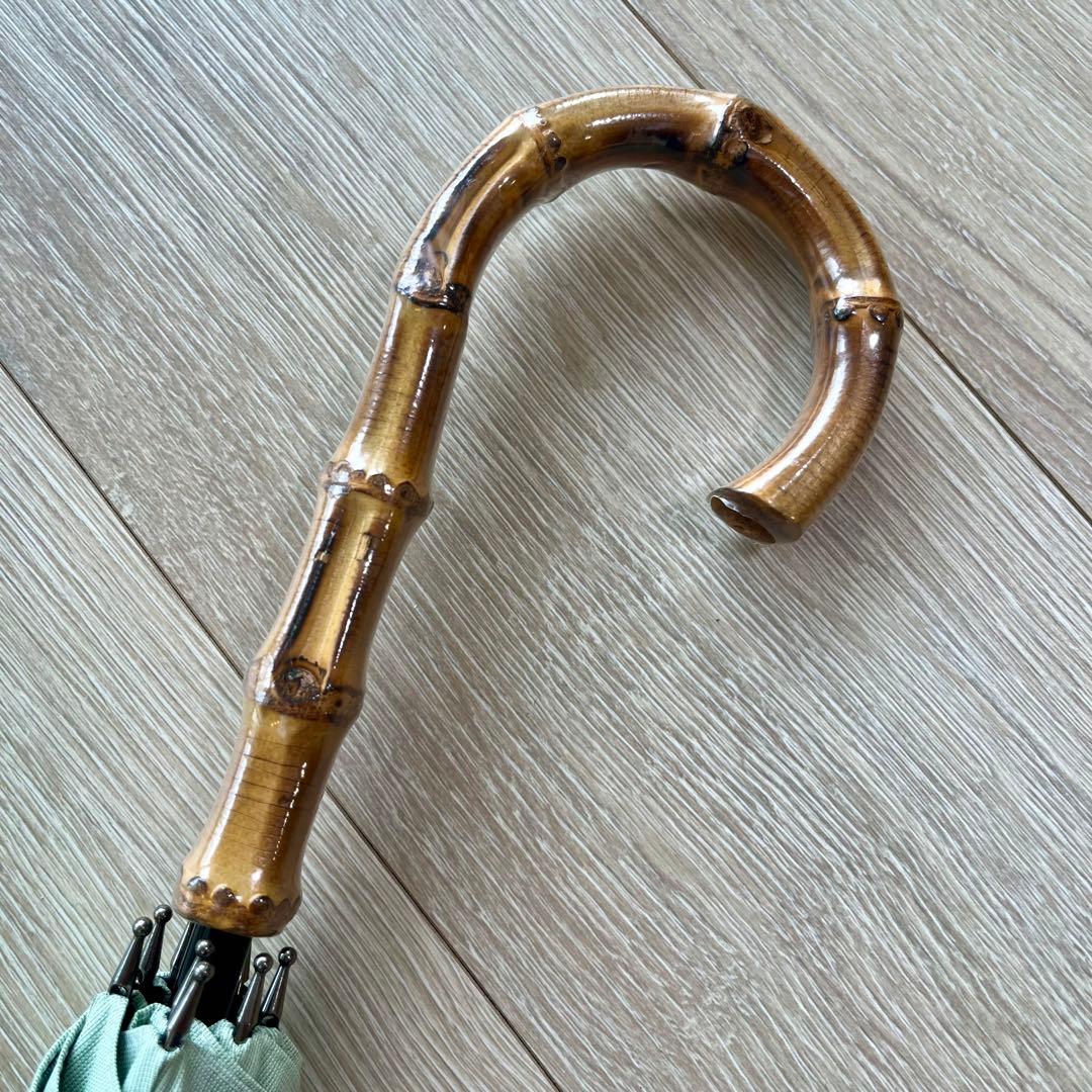 サンバリア100 長傘 moku Mサイズ グリーン 竹手元