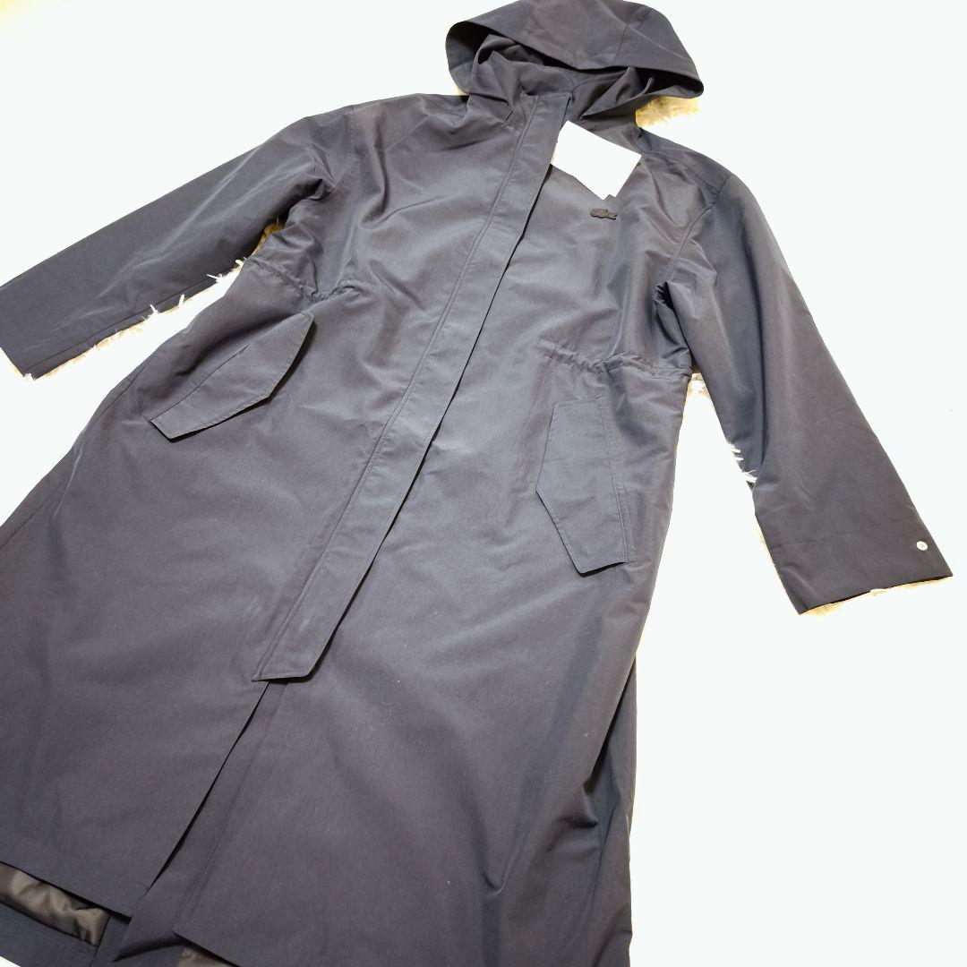 未使用ラコステLACOSTE 2WAY撥水ナイロン タイプライターオーバーコート