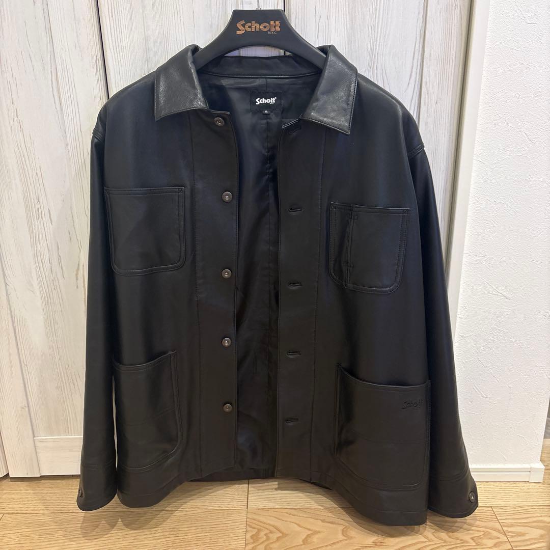 【毎日値下げ】Schott/ショット/ラムレザー レザージャケット ライダース
