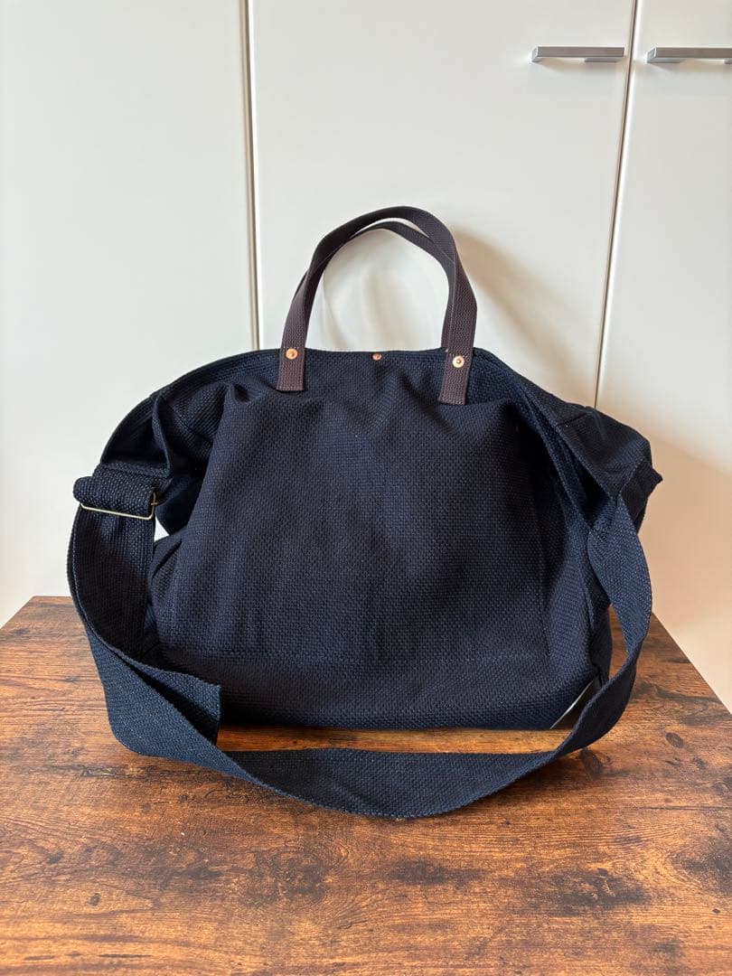 【未使用品】MOLTEMANIインディゴビッグショルダーバッグ