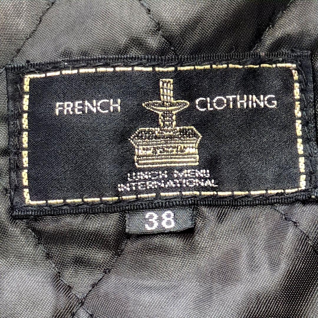 値下げ中12-3 90s古着レザージャケット FRENCH CLOTHING 黒