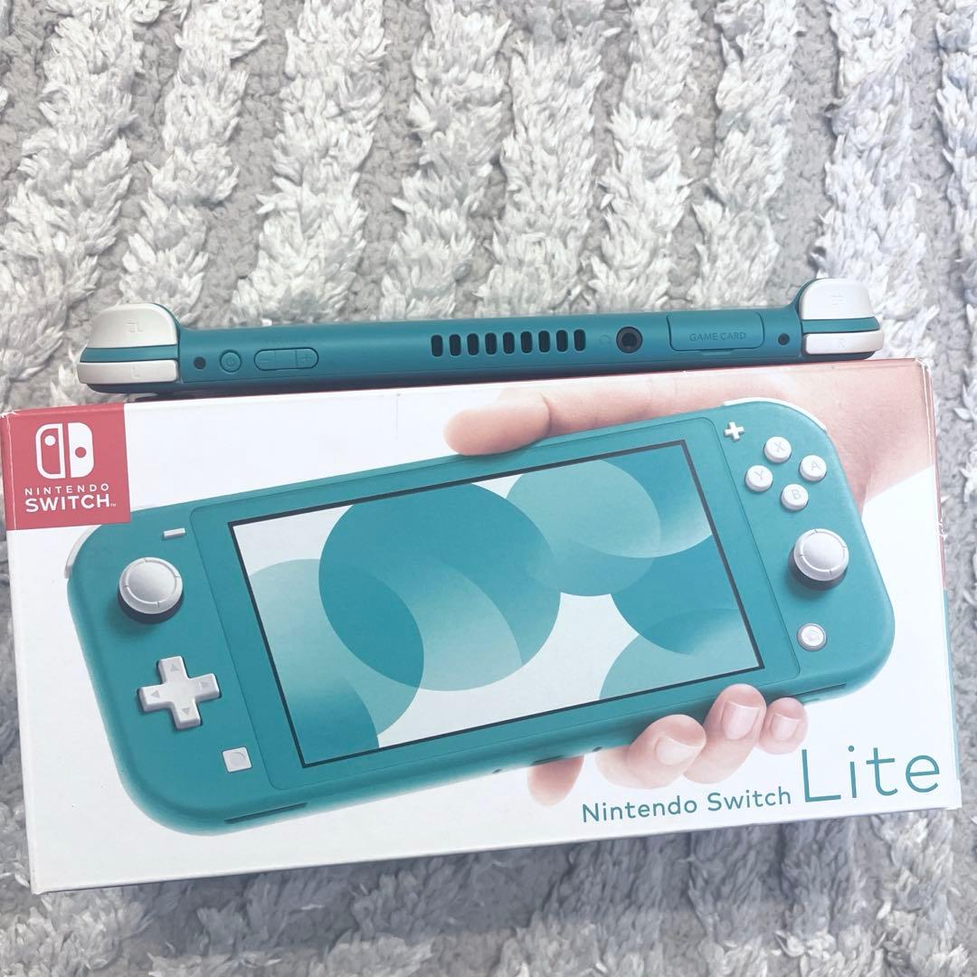 【美品】Nintendo Switch Lite 本体 ターコイズ 充電ケーブル