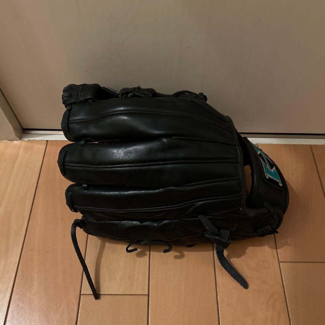 【最終価格】ハイゴールド 黒 硬式グローブ 内野手用