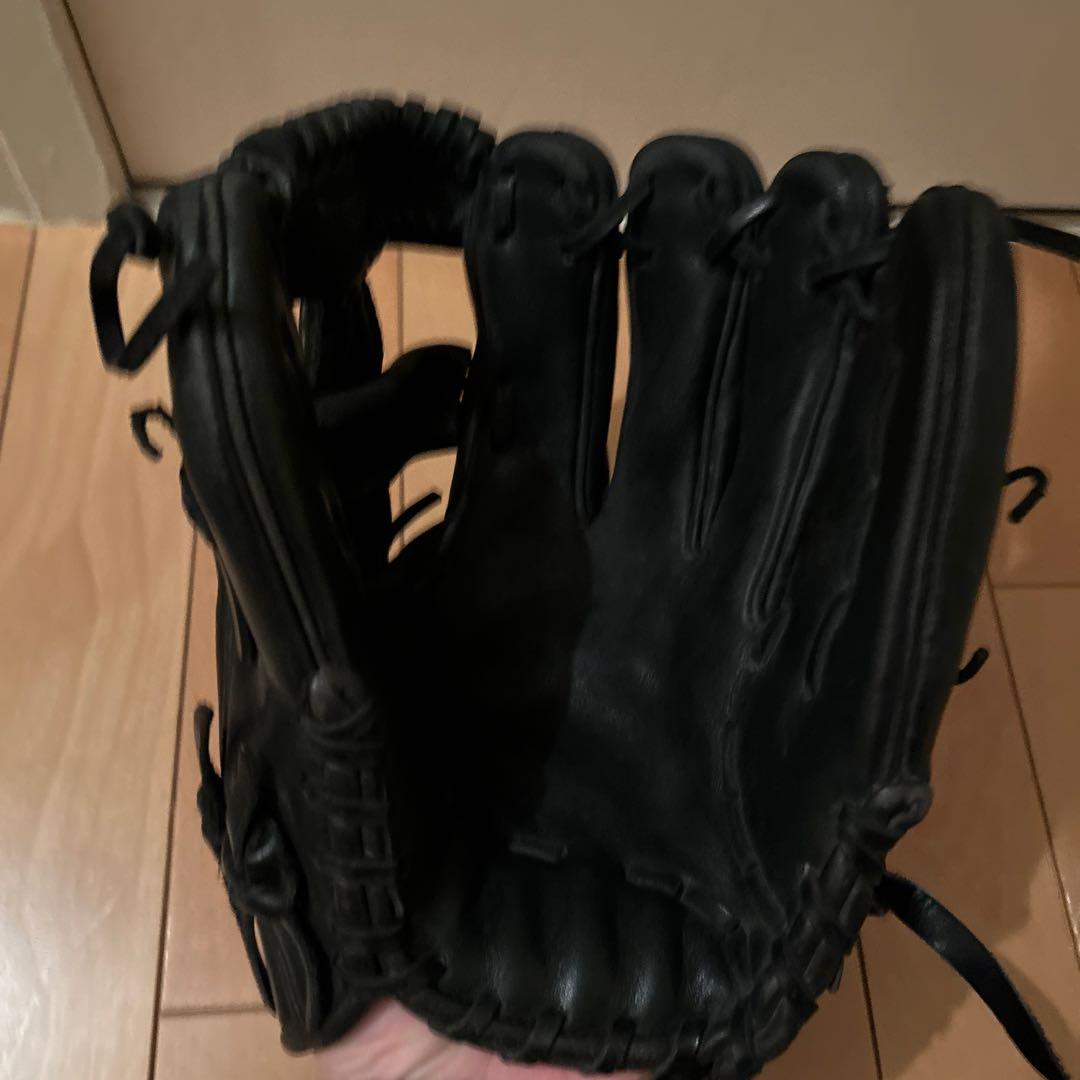 【最終価格】ハイゴールド 黒 硬式グローブ 内野手用