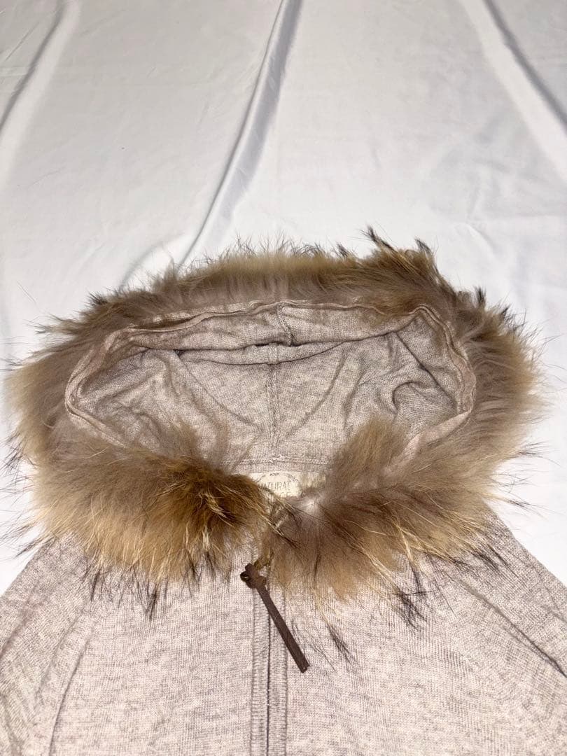 トップス 2000s G.O.A rabbit fur zip hoodie