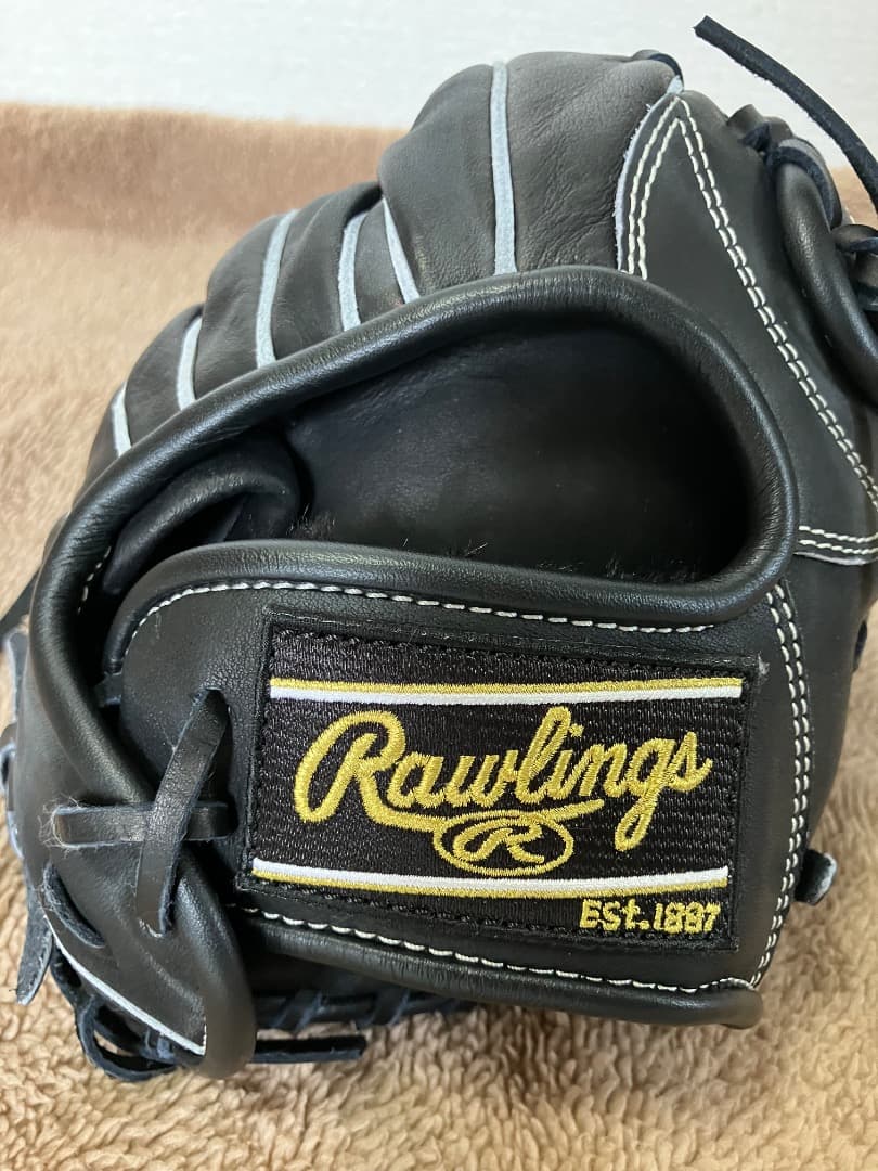 お値下げ中⭐︎新品⭐︎Rawlings 硬式グローブ　外野手　ブラック