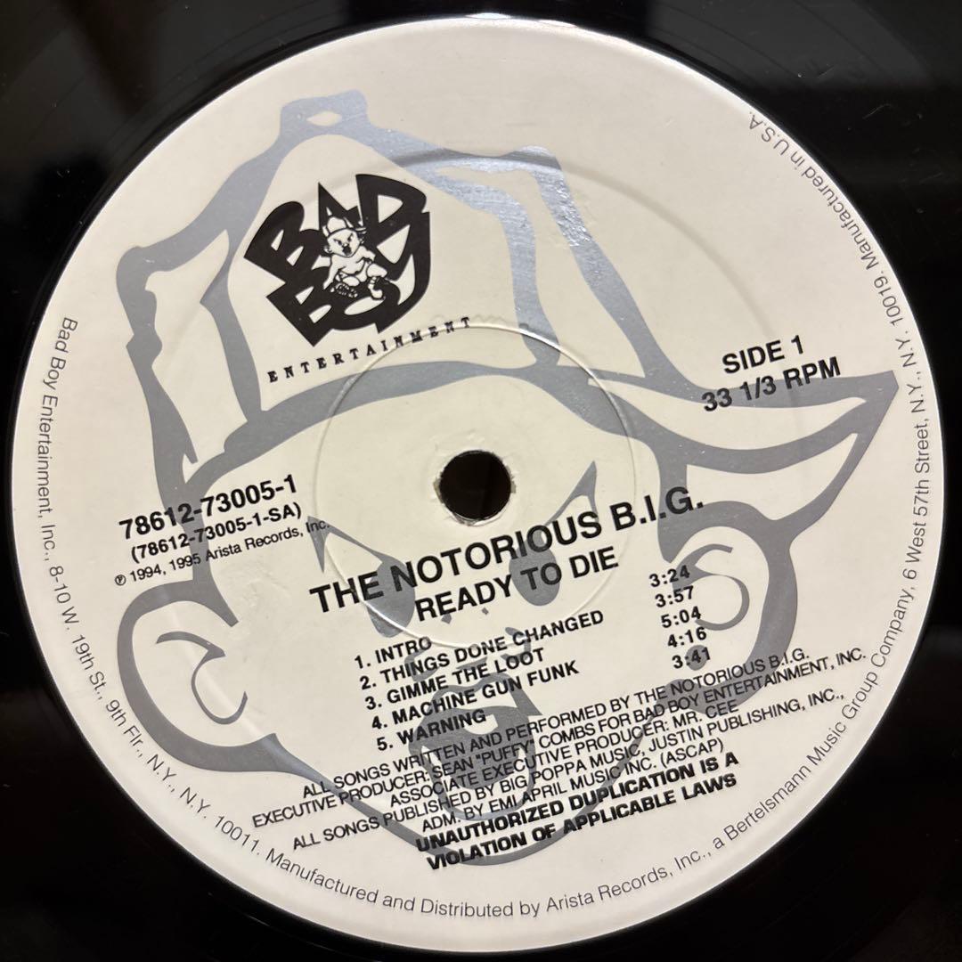 The Notorious B.I.G. Ready To Die レコード