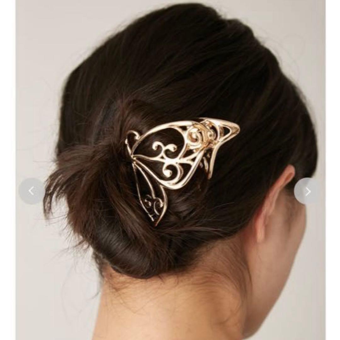 【LILY BROWN × ANNA SUI】バタフライバレッタ silver銀