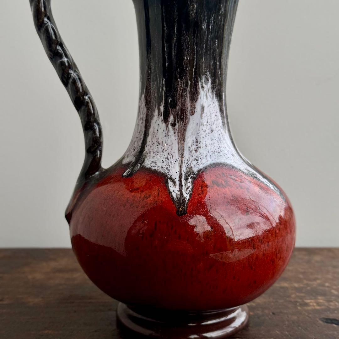 西ドイツ ヴィンテージ フラワーベース 1950–70年花瓶 Fat Lava系