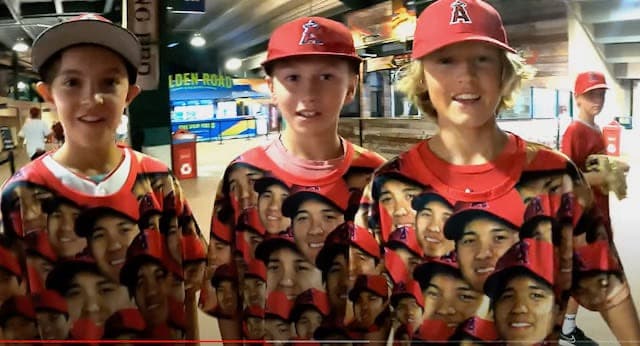 大谷翔平選手　顔だらけTシャツ　XL　　米国輸入正規品 未使用