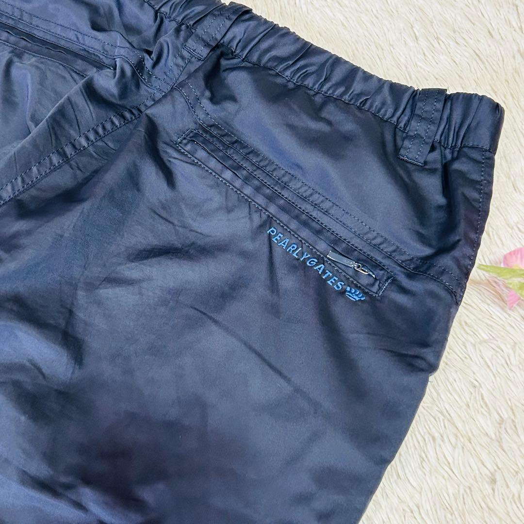 PEARLY GATES 防風防寒メンズナイロンパンツ　ネイビー　Lサイズ