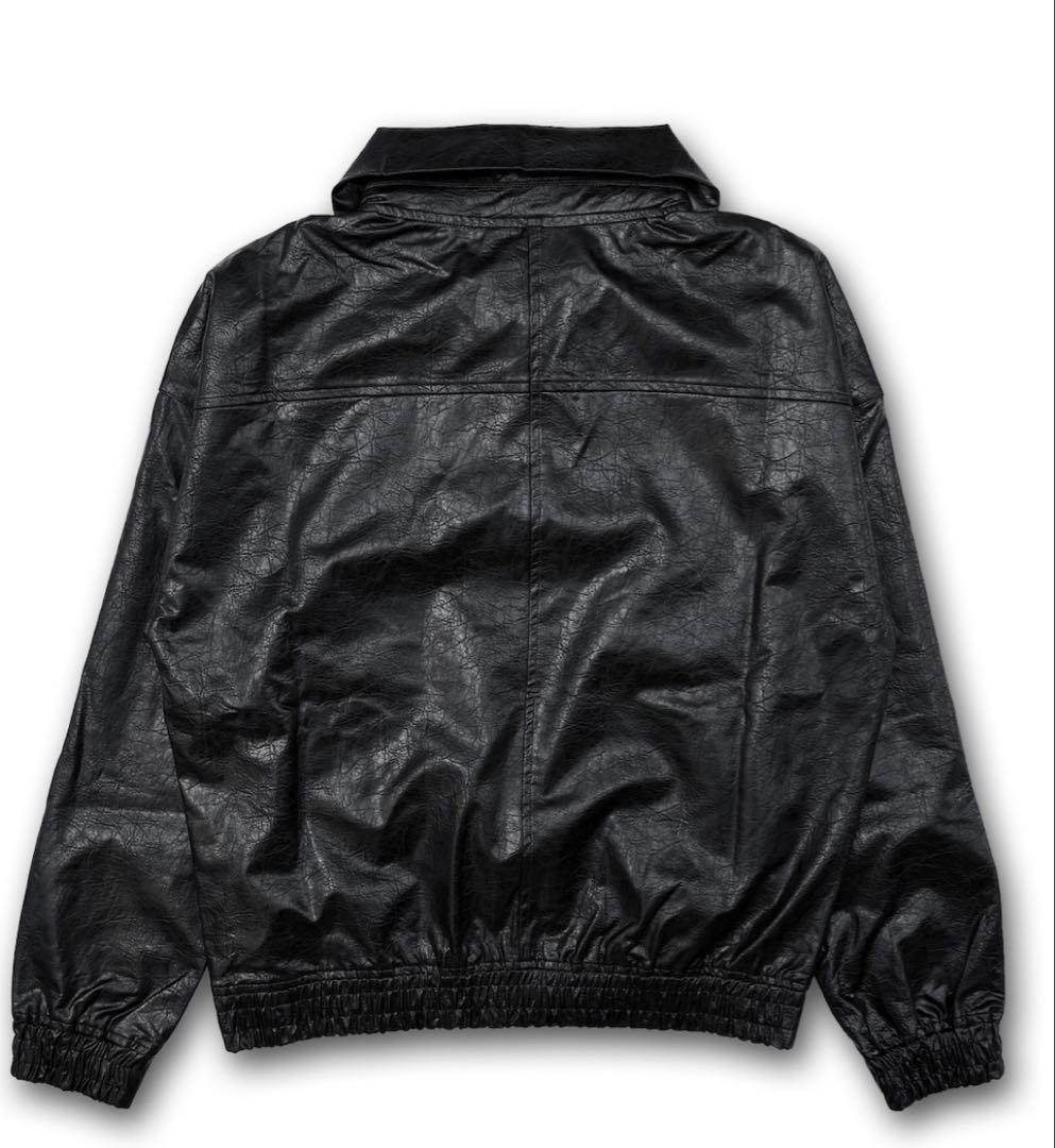 ジャケット・アウター LAST NEST Leather Half Zip Jacket