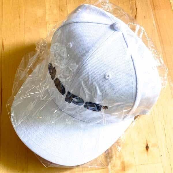 デプス deps ロゴキャップ ホワイト×ブラック