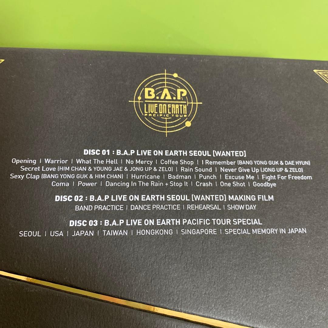 B.A.P LIVE ON EARTH PACIFIC TOUR DVD＊QA