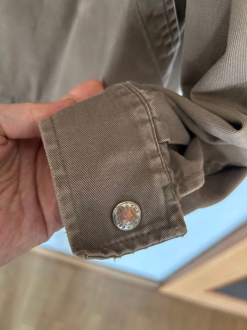OLD GAP 100％コットン アノラックパーカ カーキ 表記(L)